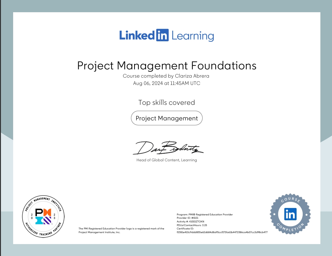Project Management Foundation