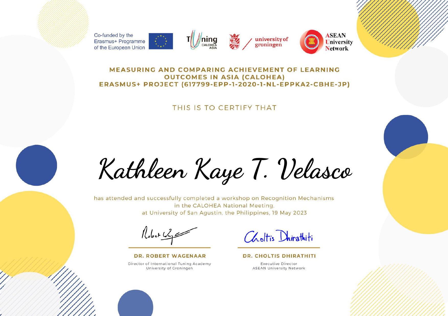 CALOHE National Training