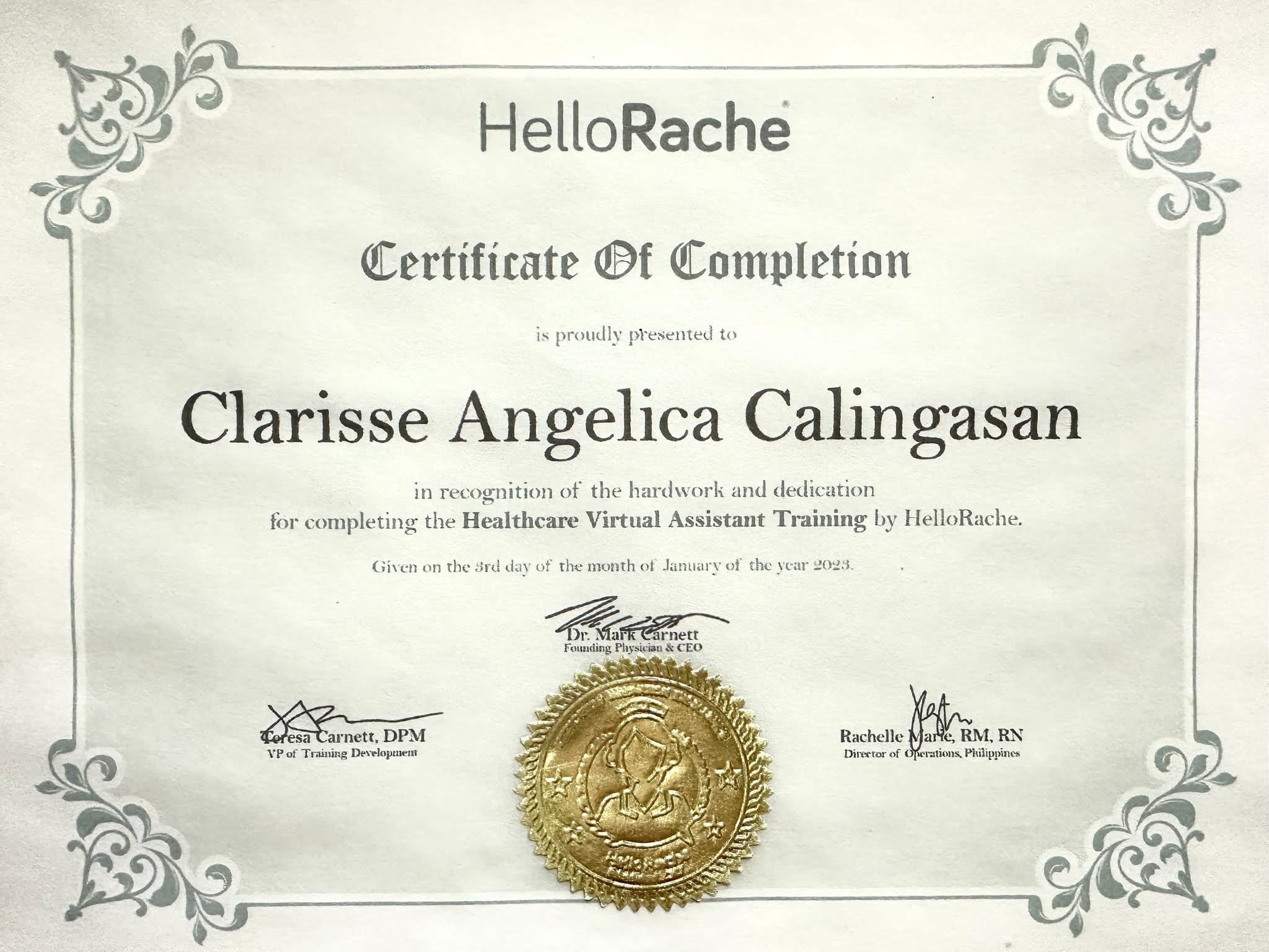 Healthcare Virtual Assistant Training