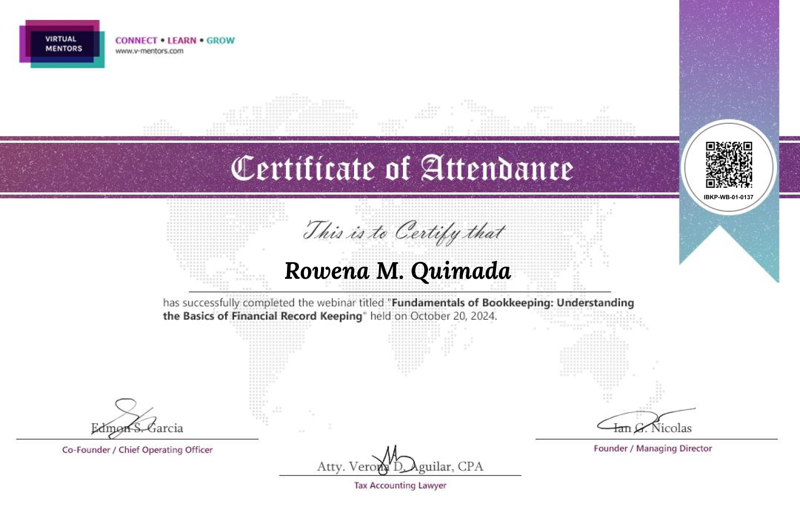 Bookkeeping Cert