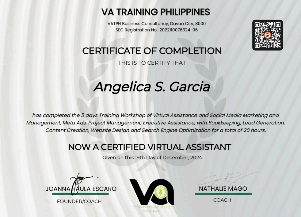 VA/SMM Training PH