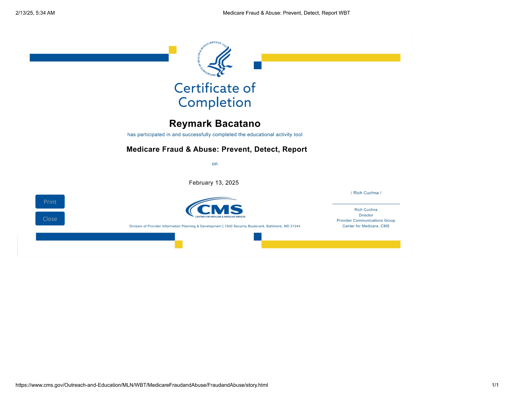 MEDICARE FRAUD & ABUSE