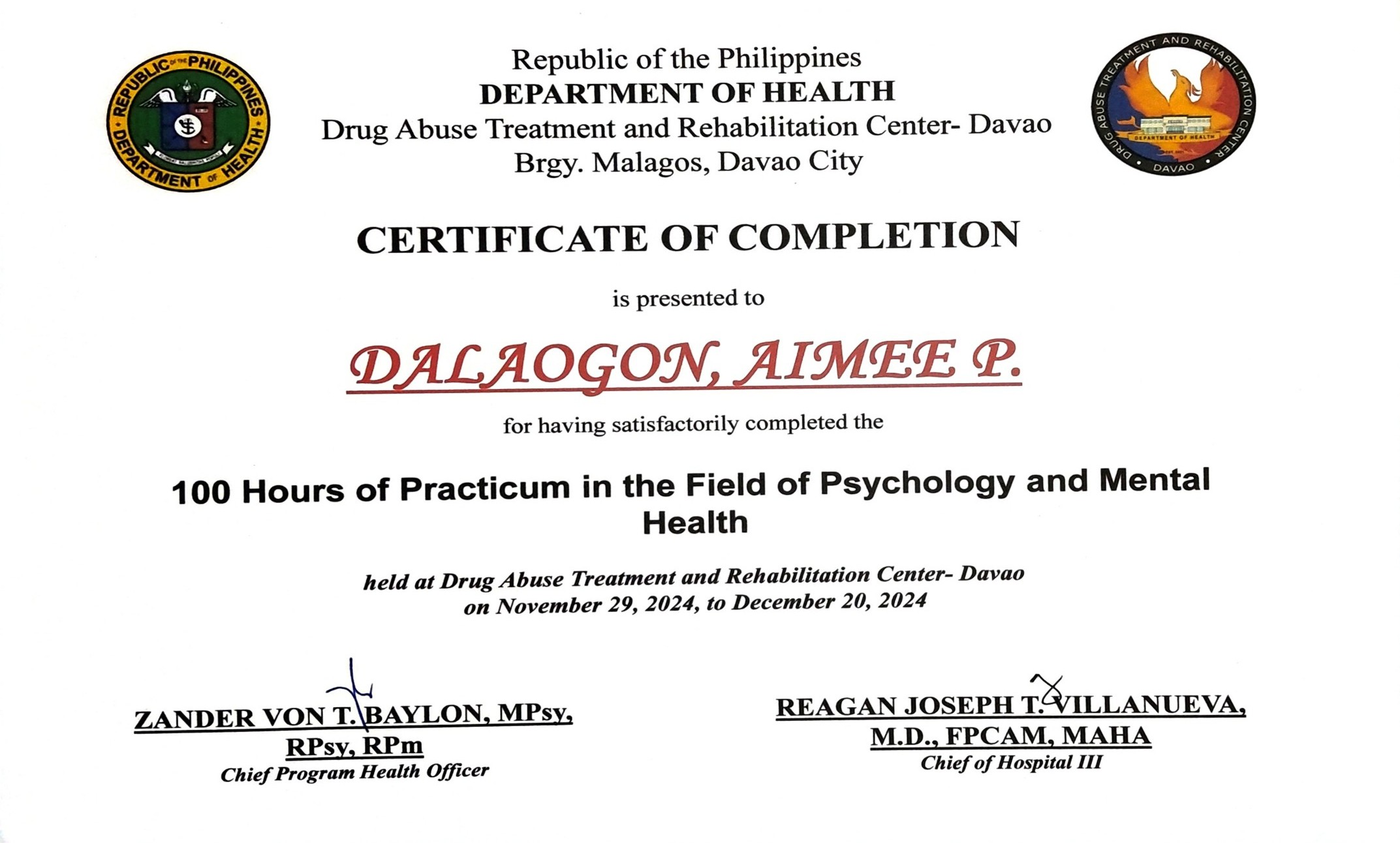 Clinical Internship
