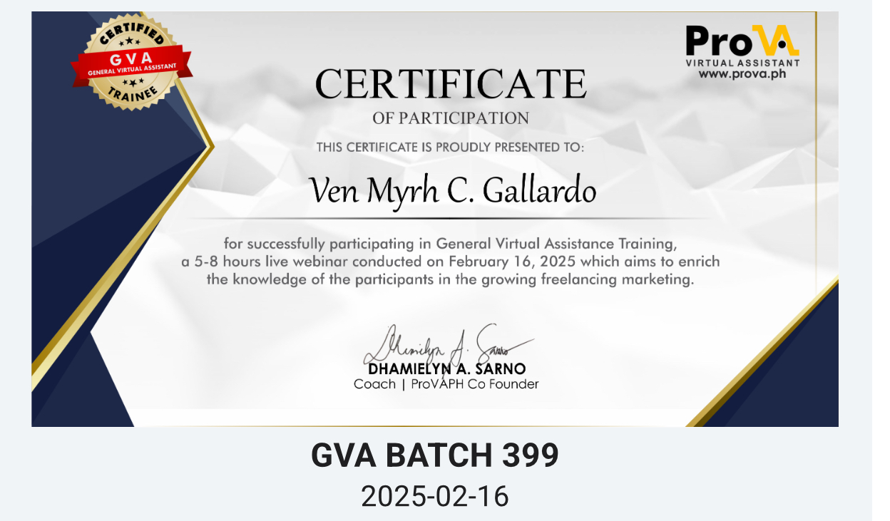 GVA training