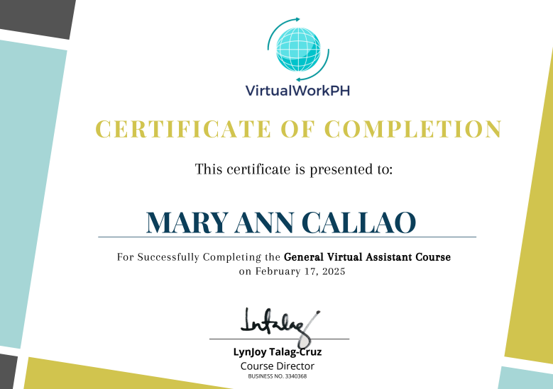 General Virtual Assistant Course