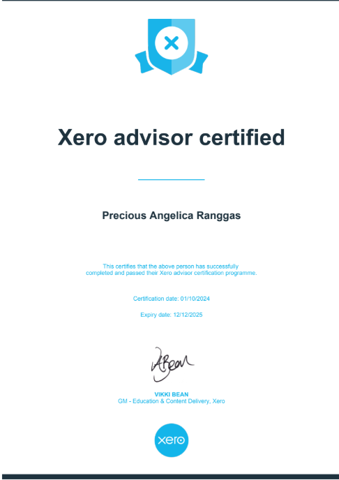Xero Advisor Certified