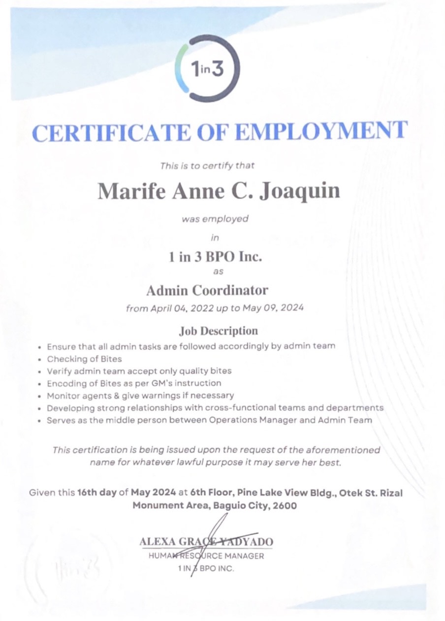 COE ADMIN COORDINATOR