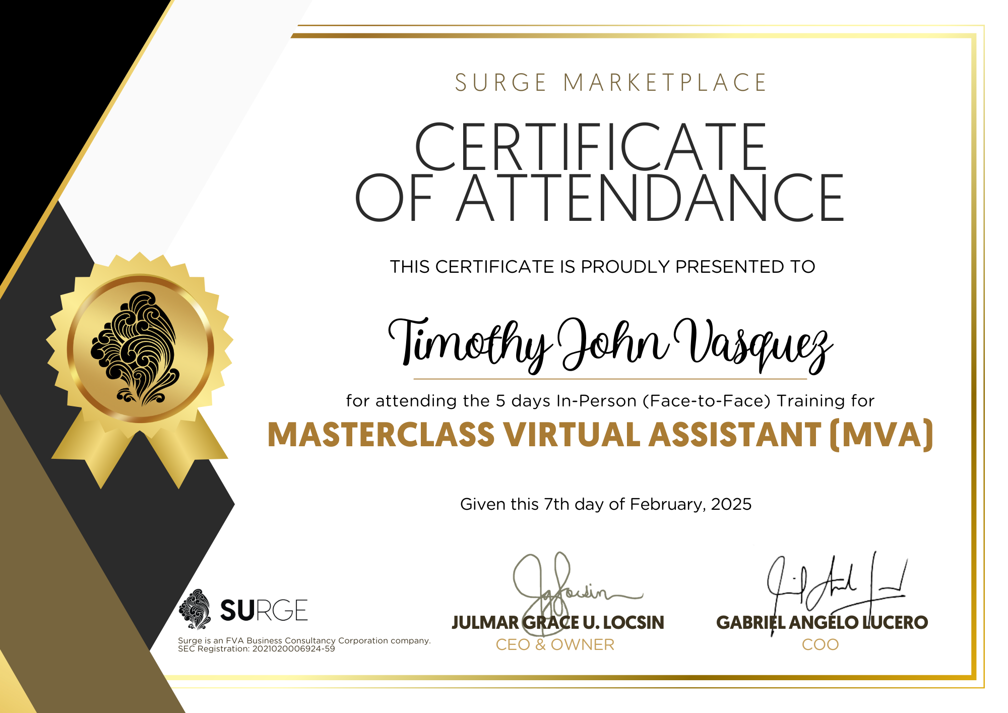 Masterclass Virtual Assistant