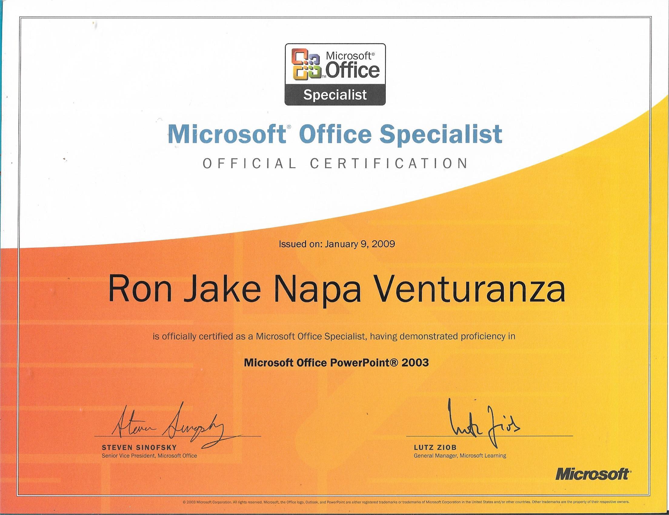 MS Office PowerPoint Specialist