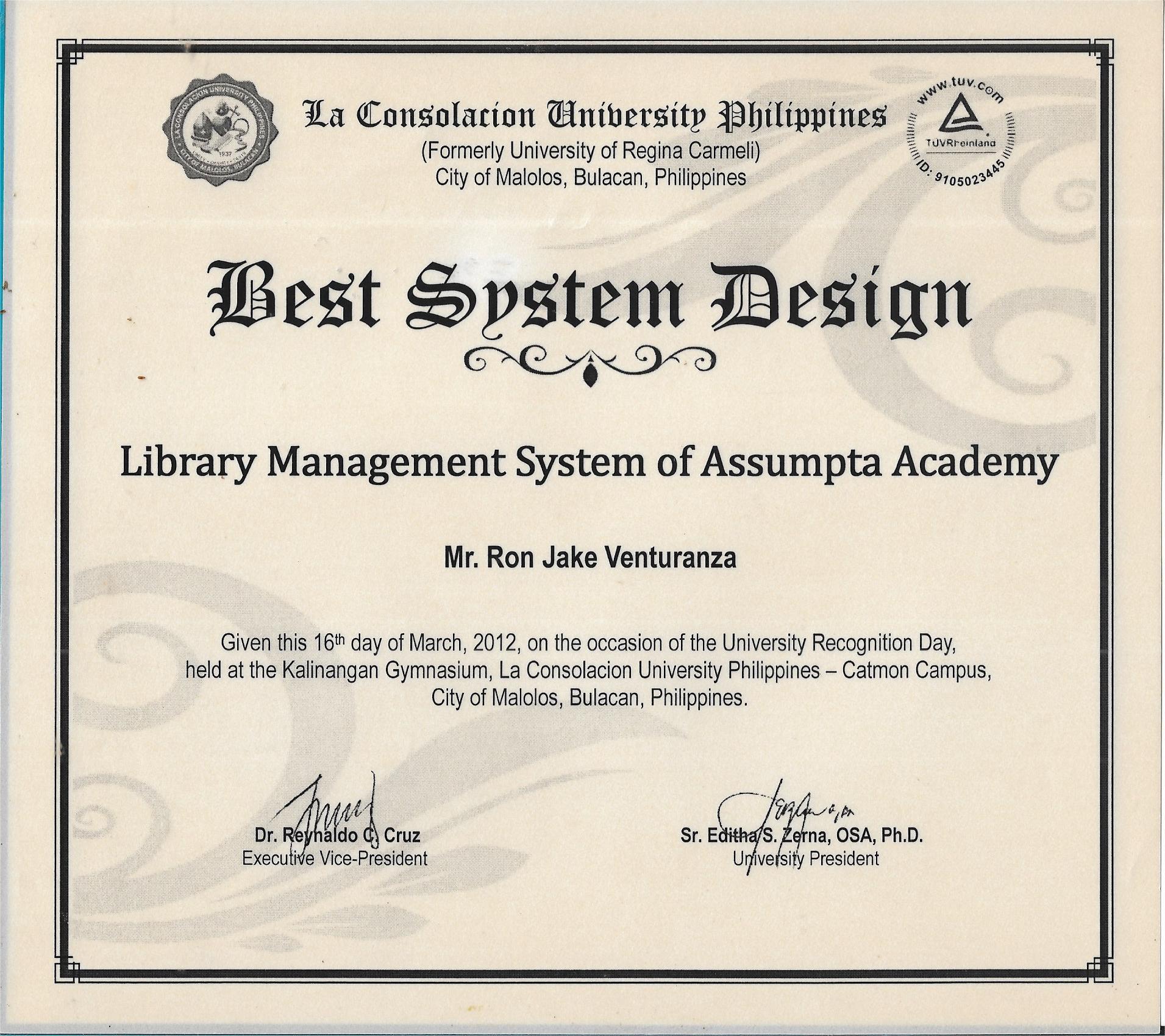 Best System Design in Thesis