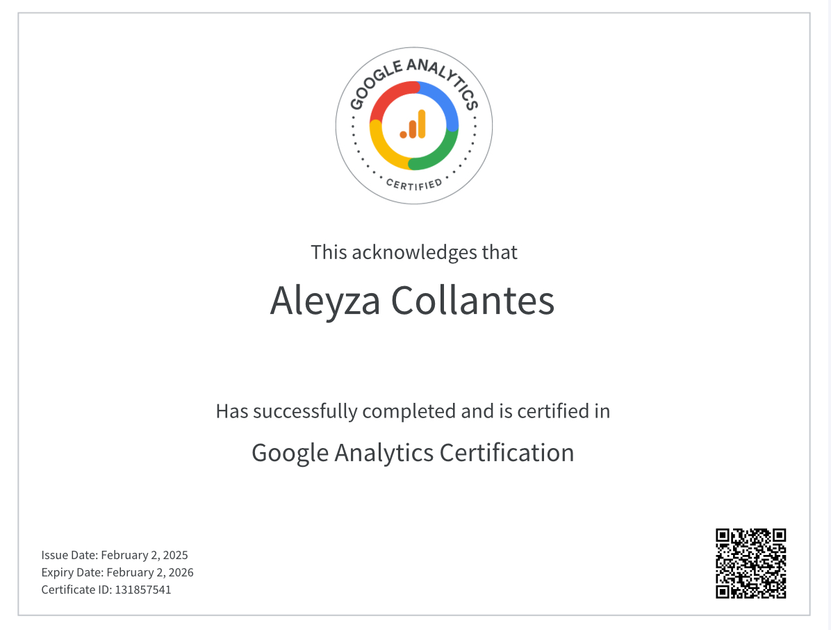 Google Analytics Certification