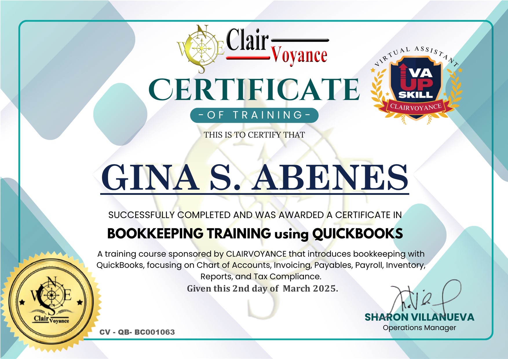 Bookkeeping Training