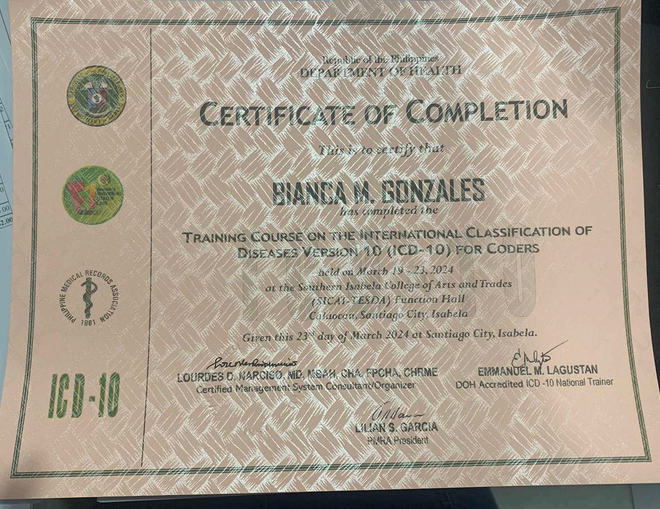 Training Course on the International Classification Disease Version 10 (ICD10) for Coders