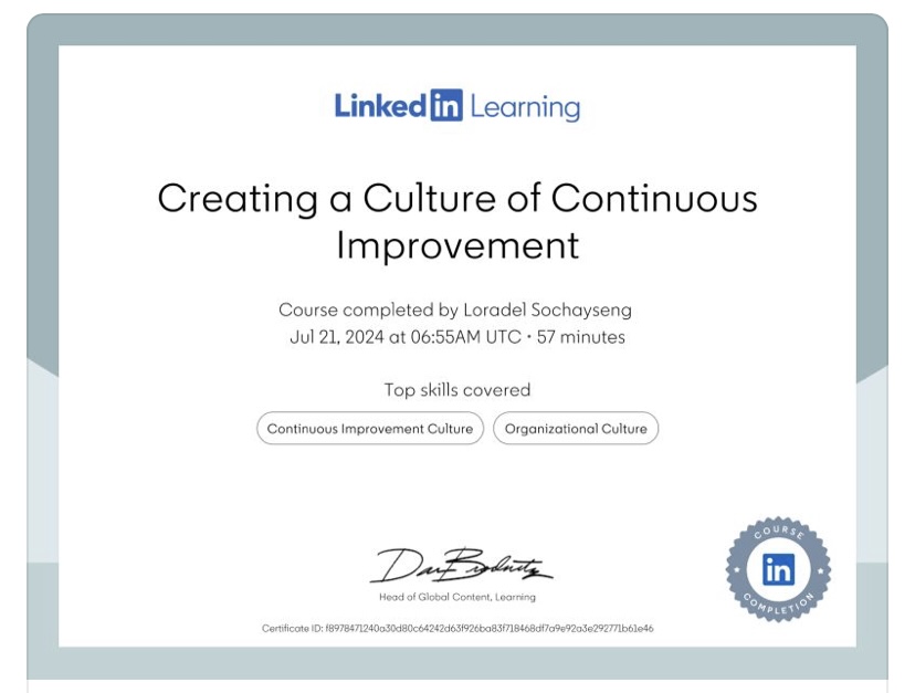 Creating a Culture of Continous Improvement