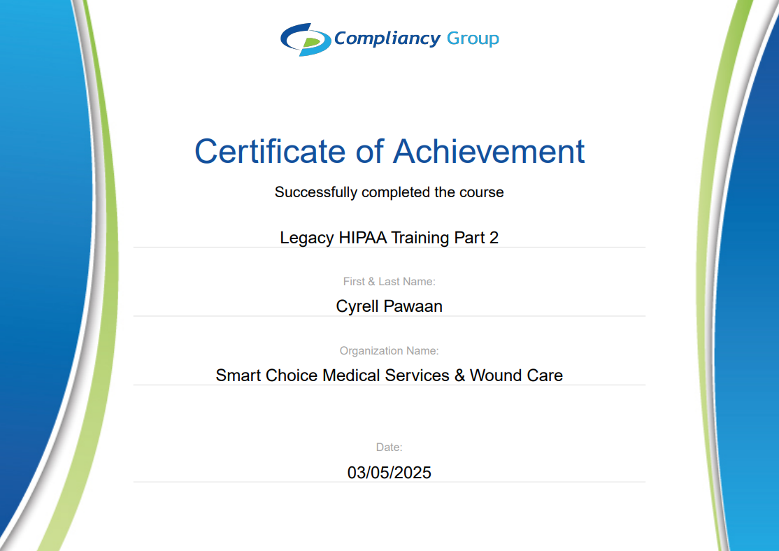 HIPAA CERT 2