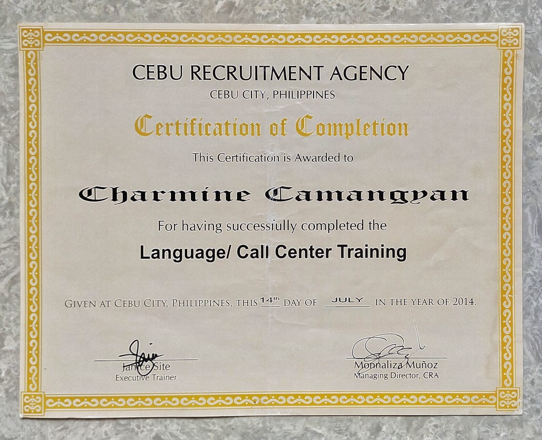 Language/Call Center Training