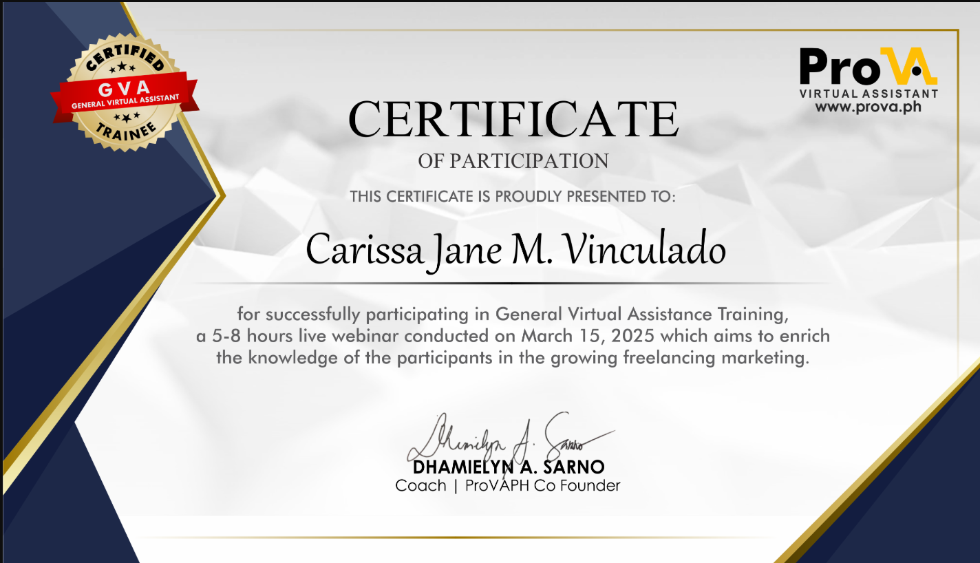 General Virtual Assistant