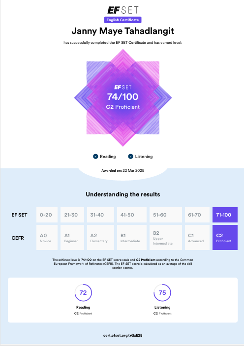 EF Set English Certificate