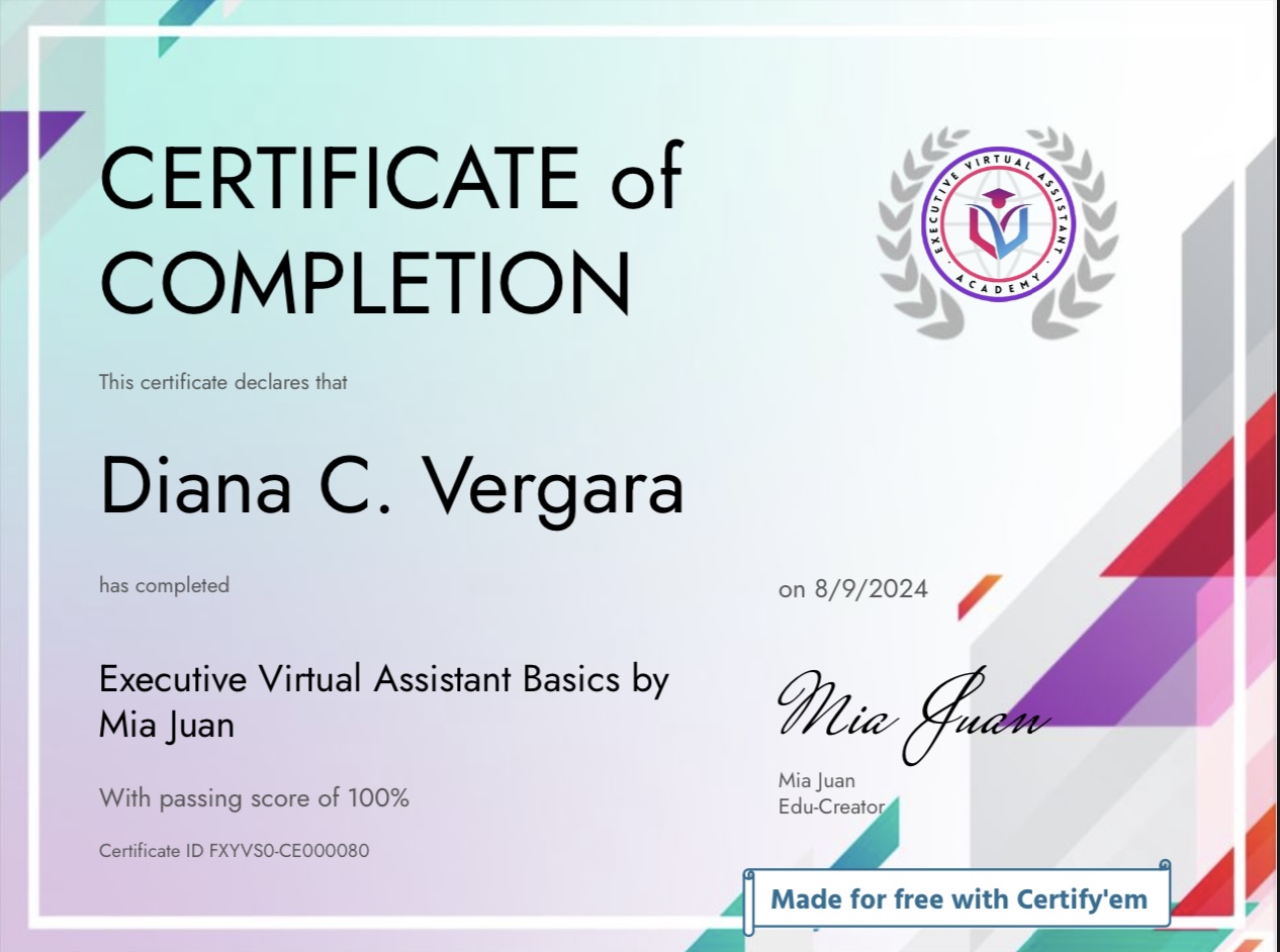 Executive Virtual Assistant