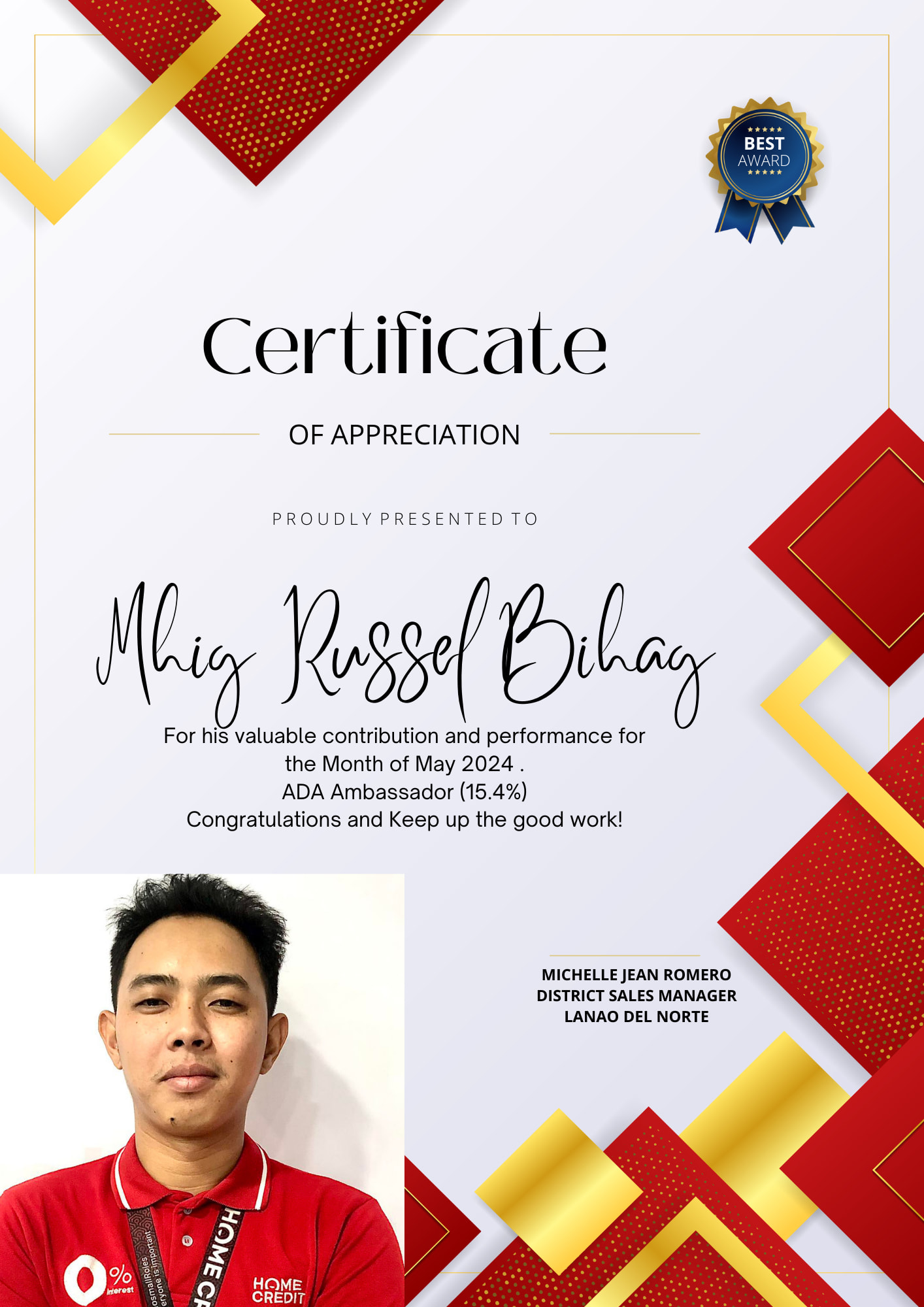 TOP 1 AUTO-DEBIT PAYMENT AWARD