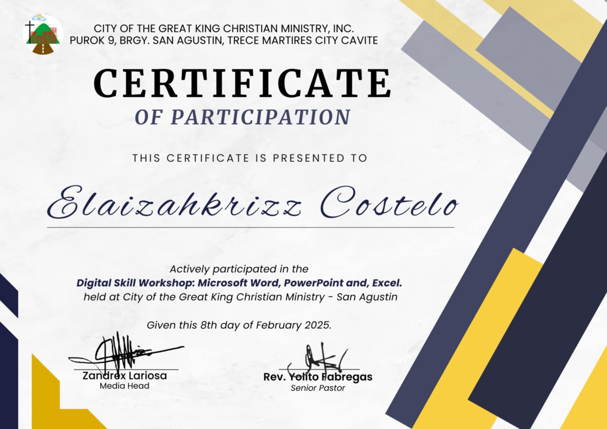 Digital Skill Workshop, Microsoft Word, PowerPoint and, Excel