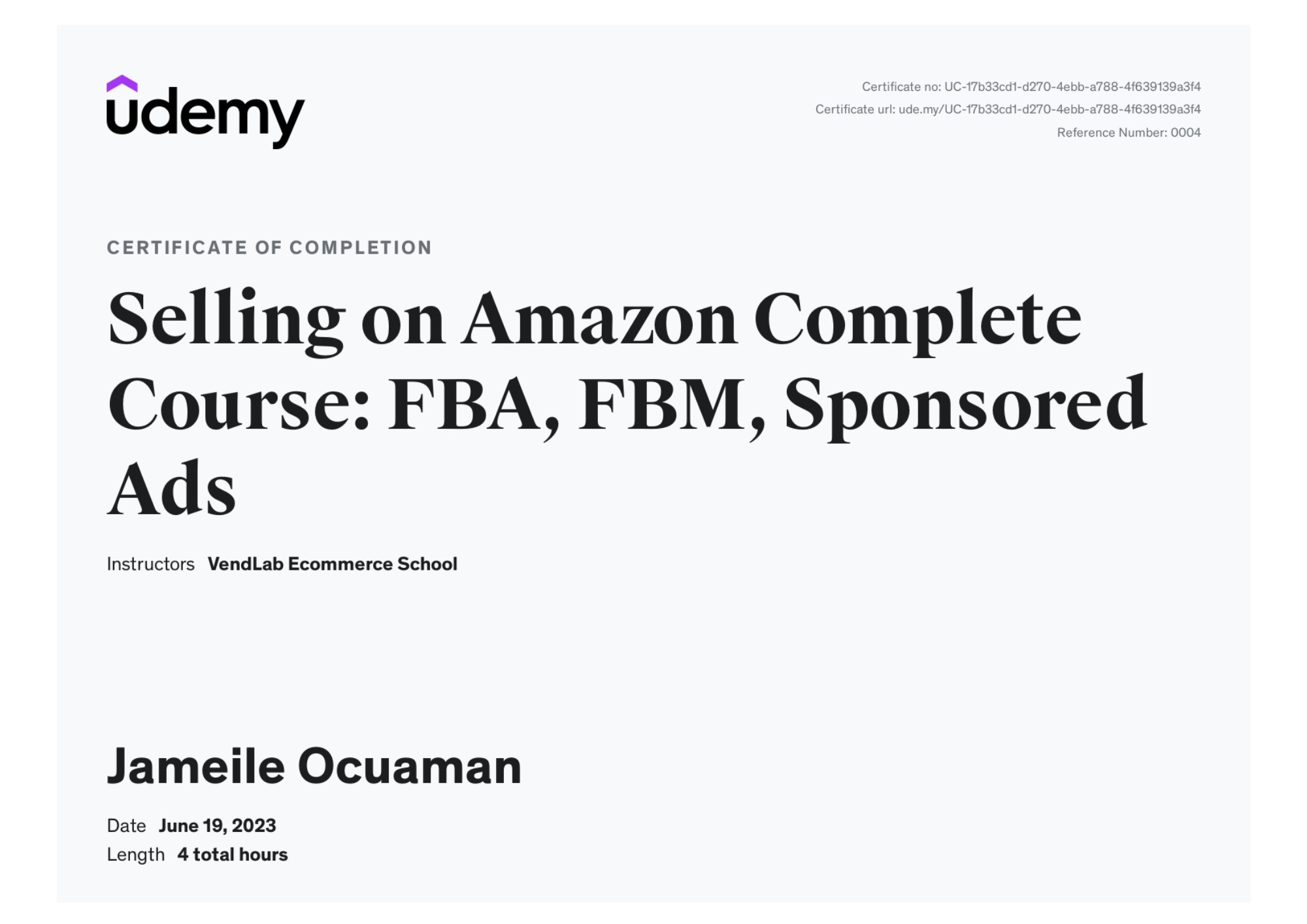Amazon Complete Course