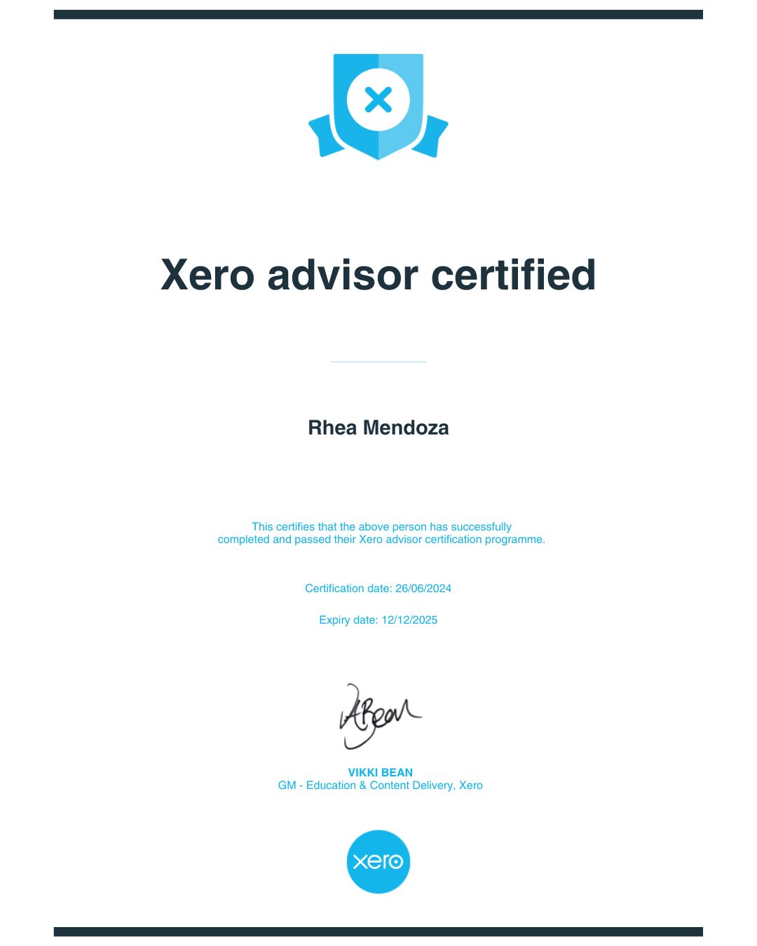Xero Advisor Certified