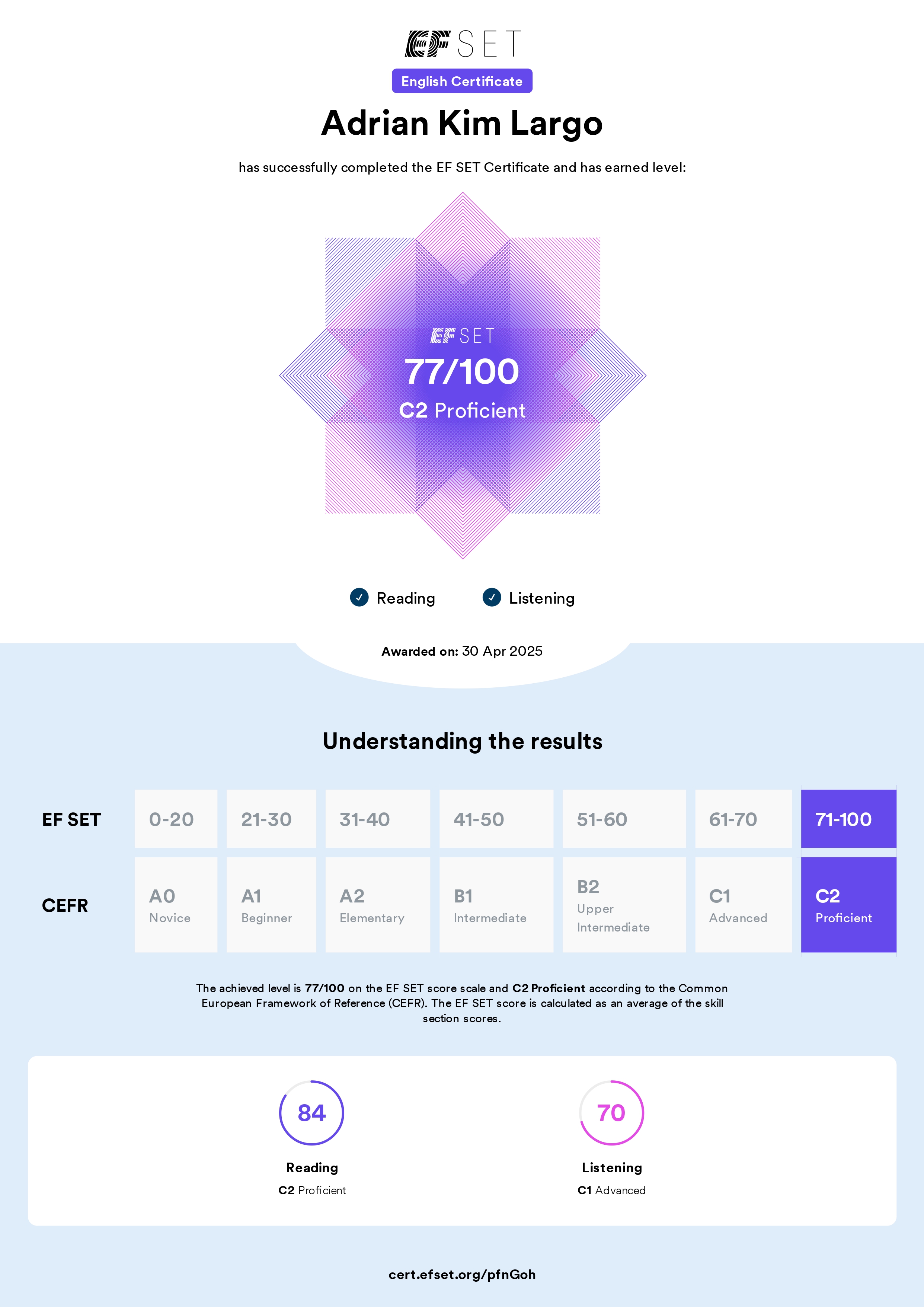 EF SET - C2 Proficient