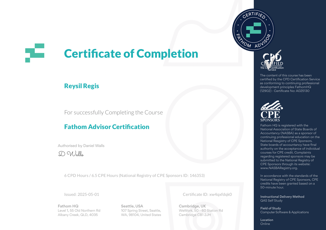 Fathom Certified Advisor