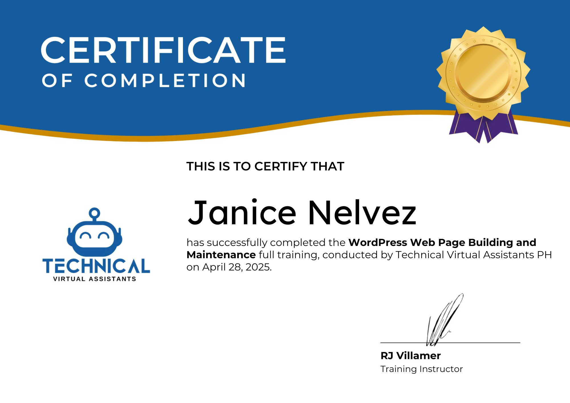 Wordpress Webpage Building and Maintenance