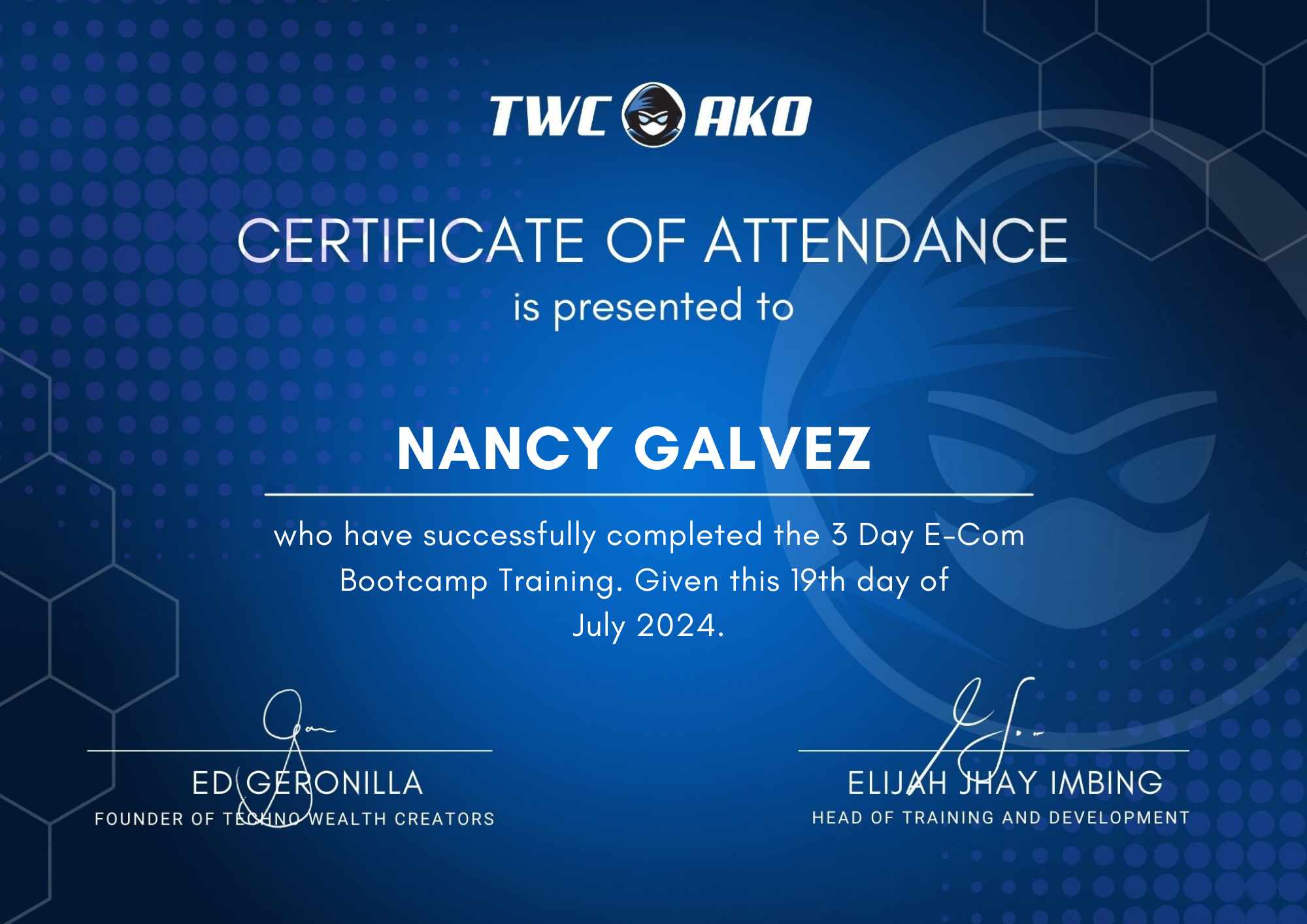 E-Com  Bootcamp  Training