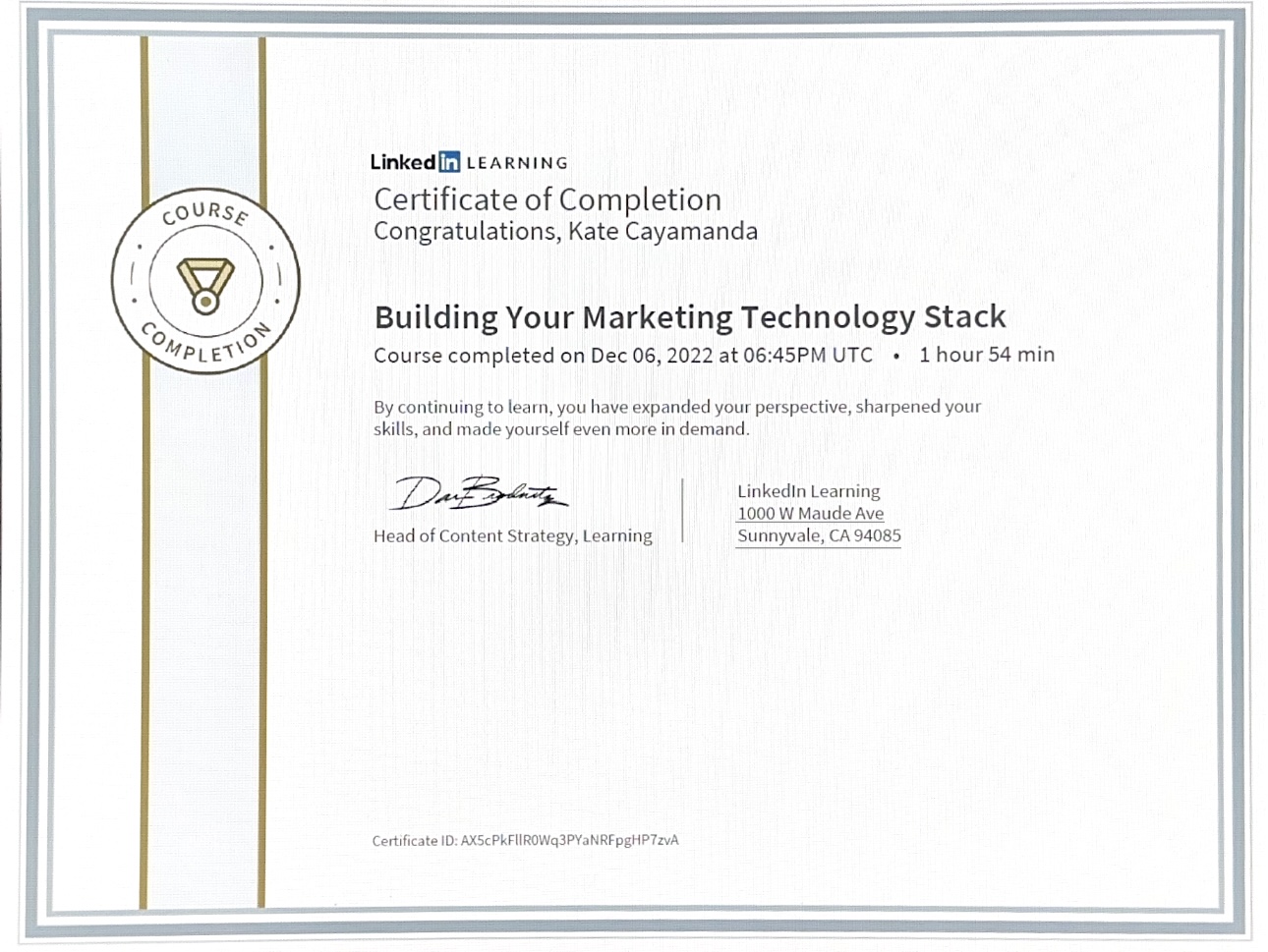 Building Your Marketing Technology Stack by LinkedIn Learning