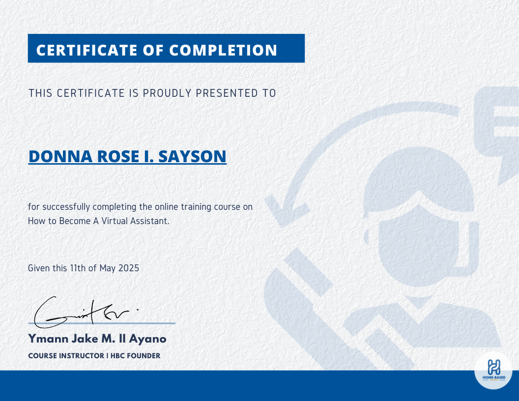 Certified Virtual Assistant