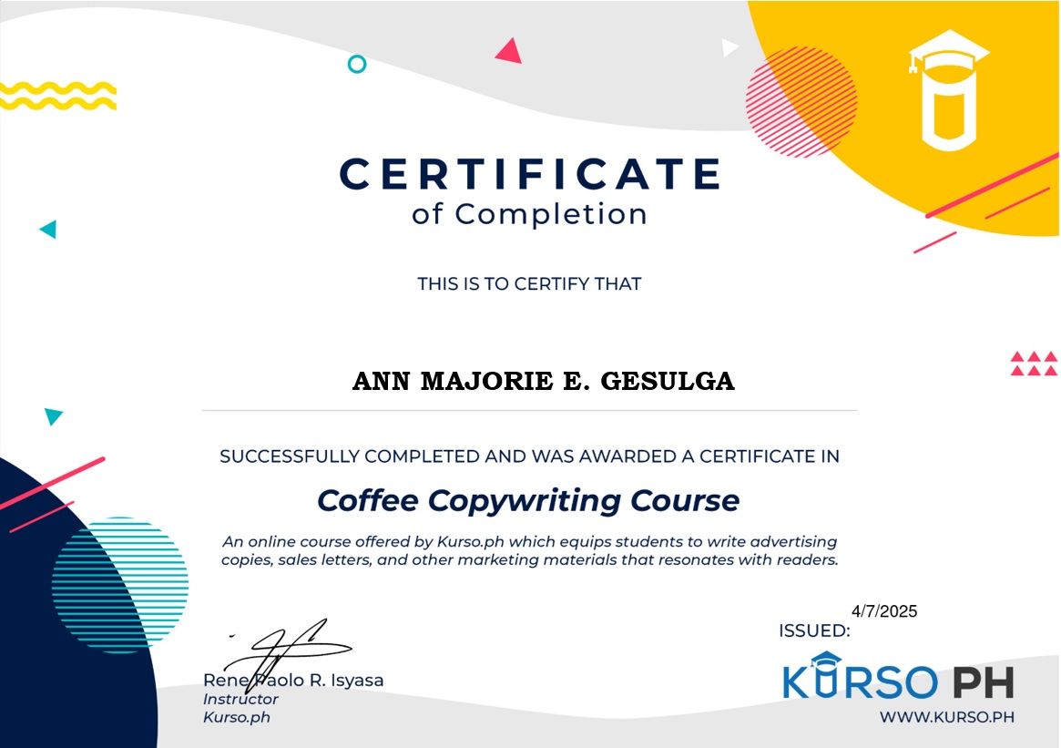 Coffee Copywriting Course