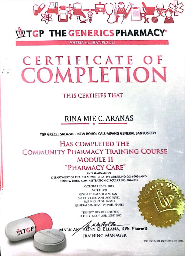 pharmacy care training