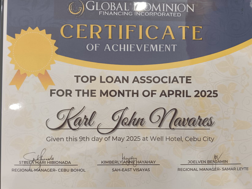 Top Performer for The Month of April 2025