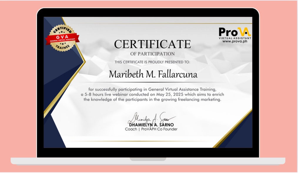 General Virtual Assistant Training