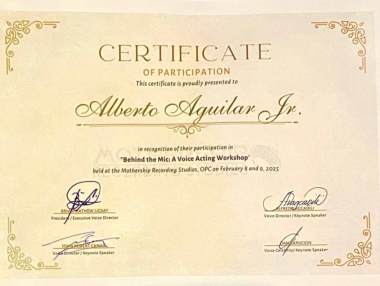 Behind The Mic, A Voice Acting Workshop