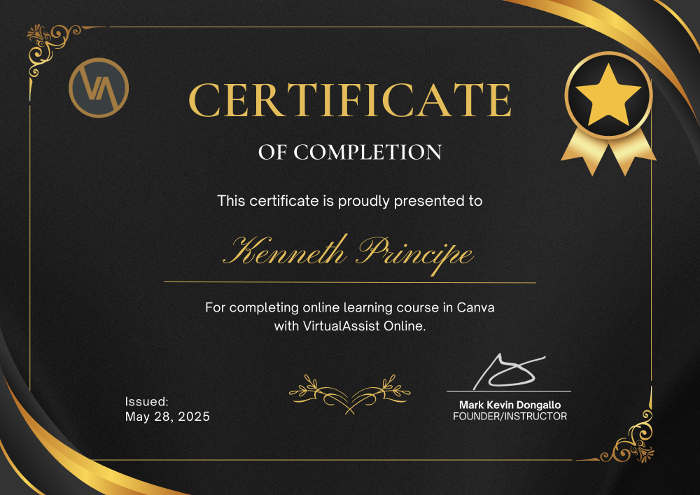 Canva VisualAssist Online Certificate
