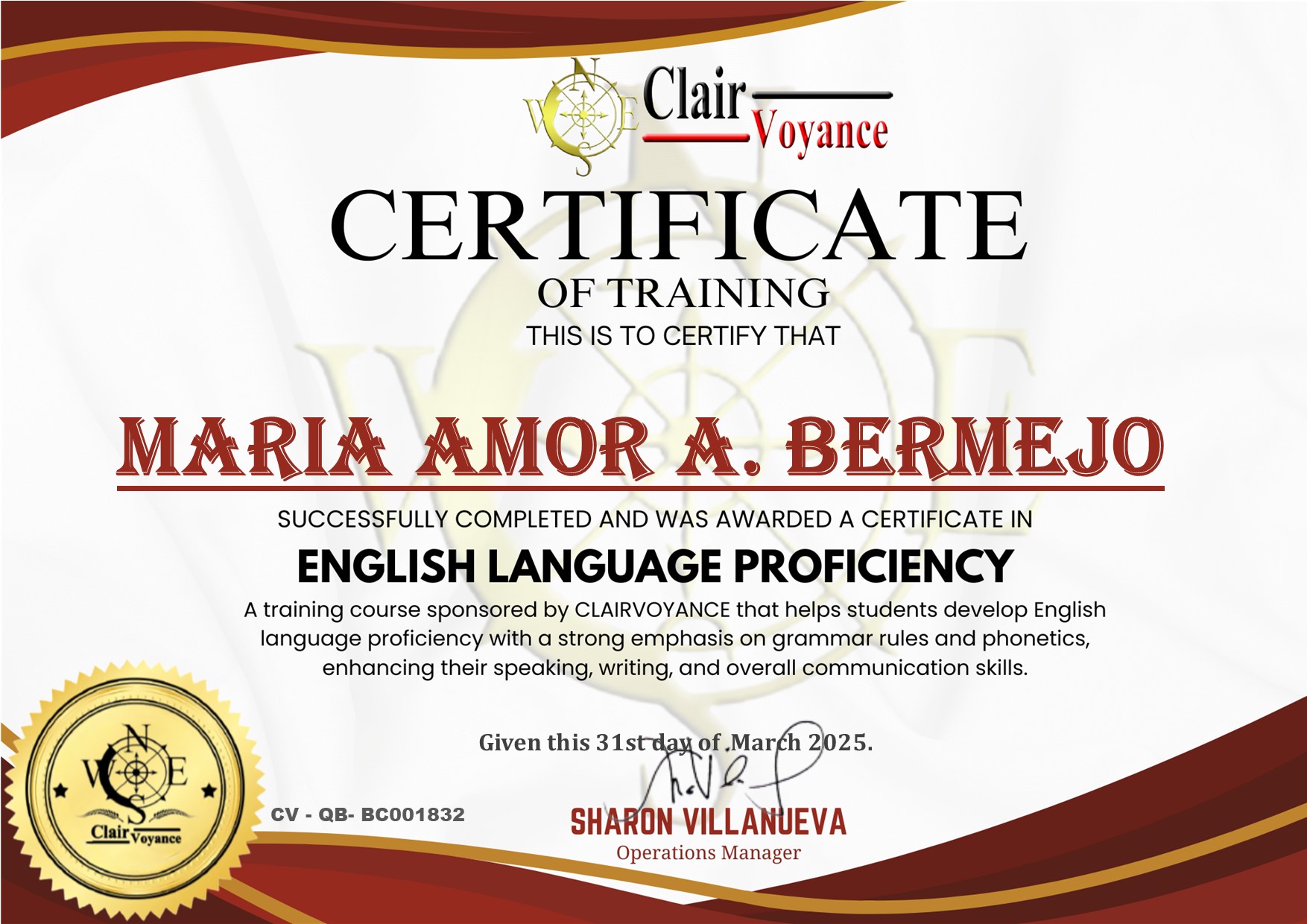 English Language Proficiency Training