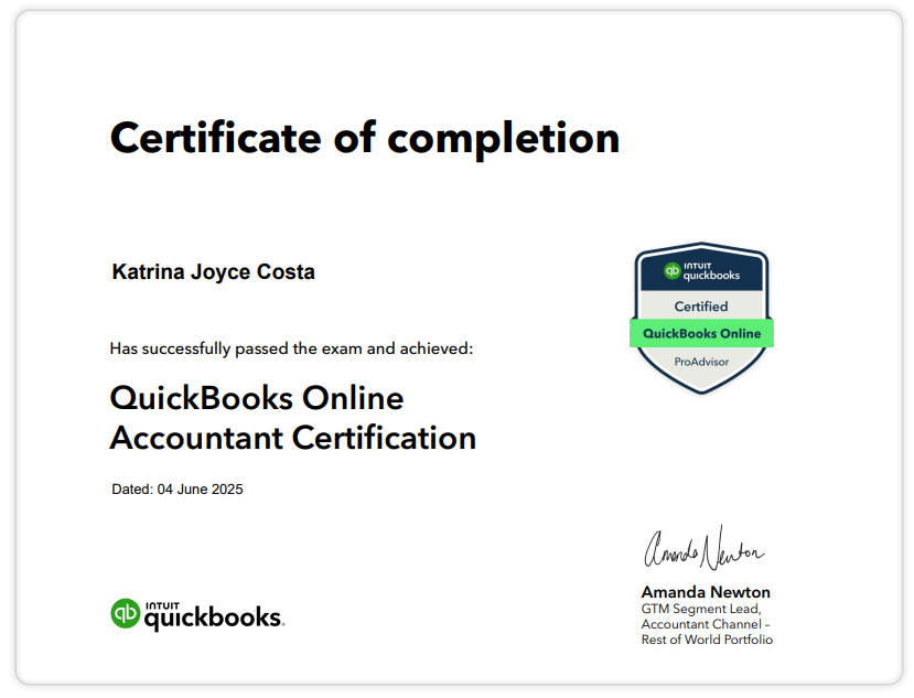 QuickBooks Online Accountant Certification