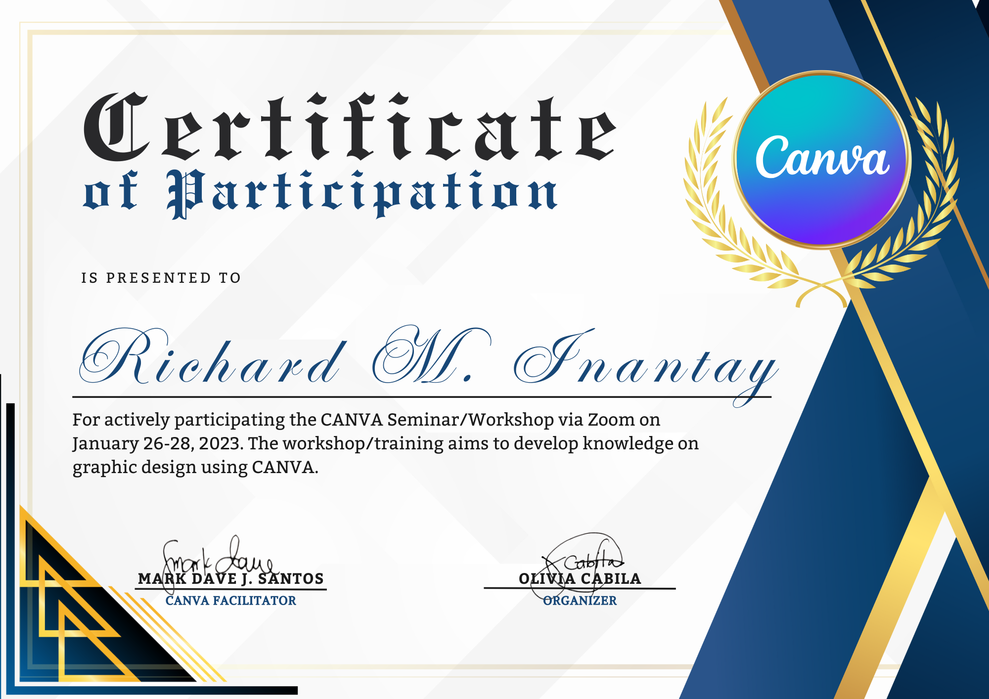 Canva Seminar/Workshop via Zoom