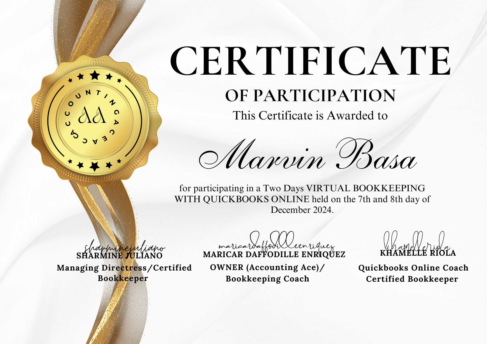 Accounting Ace - Virtual Bookkeeping Training