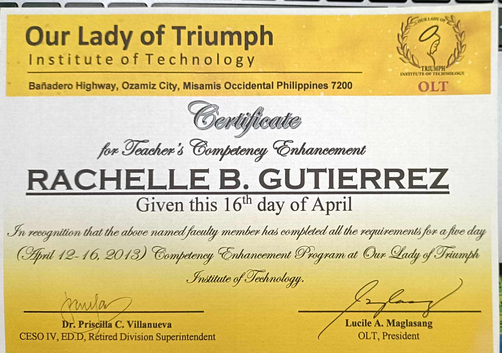 TEACHER 'S COMPETENCY ENHANCEMENT