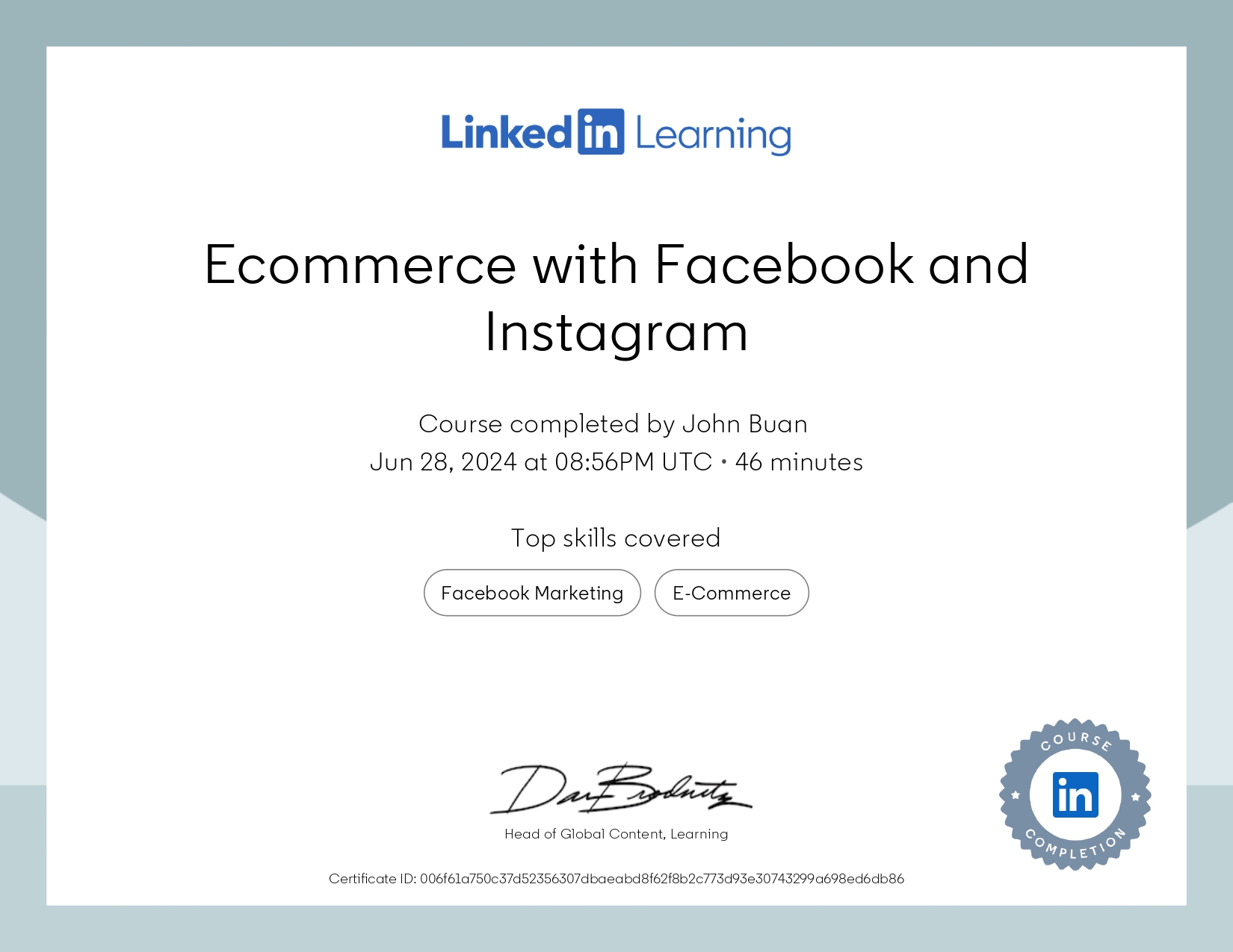 Ecommerce with Facebook and Instagram