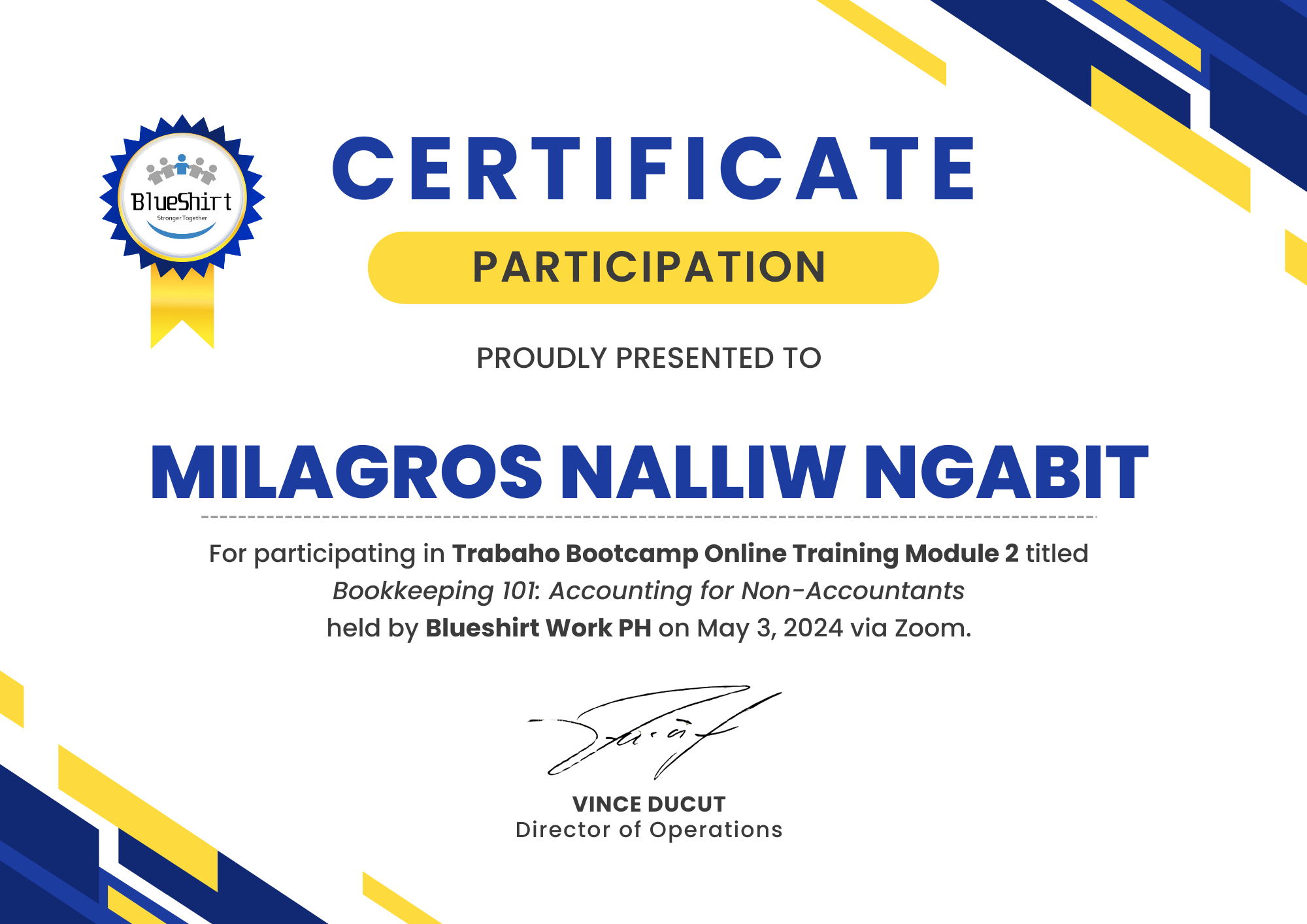 Basic Bookkeeping Training