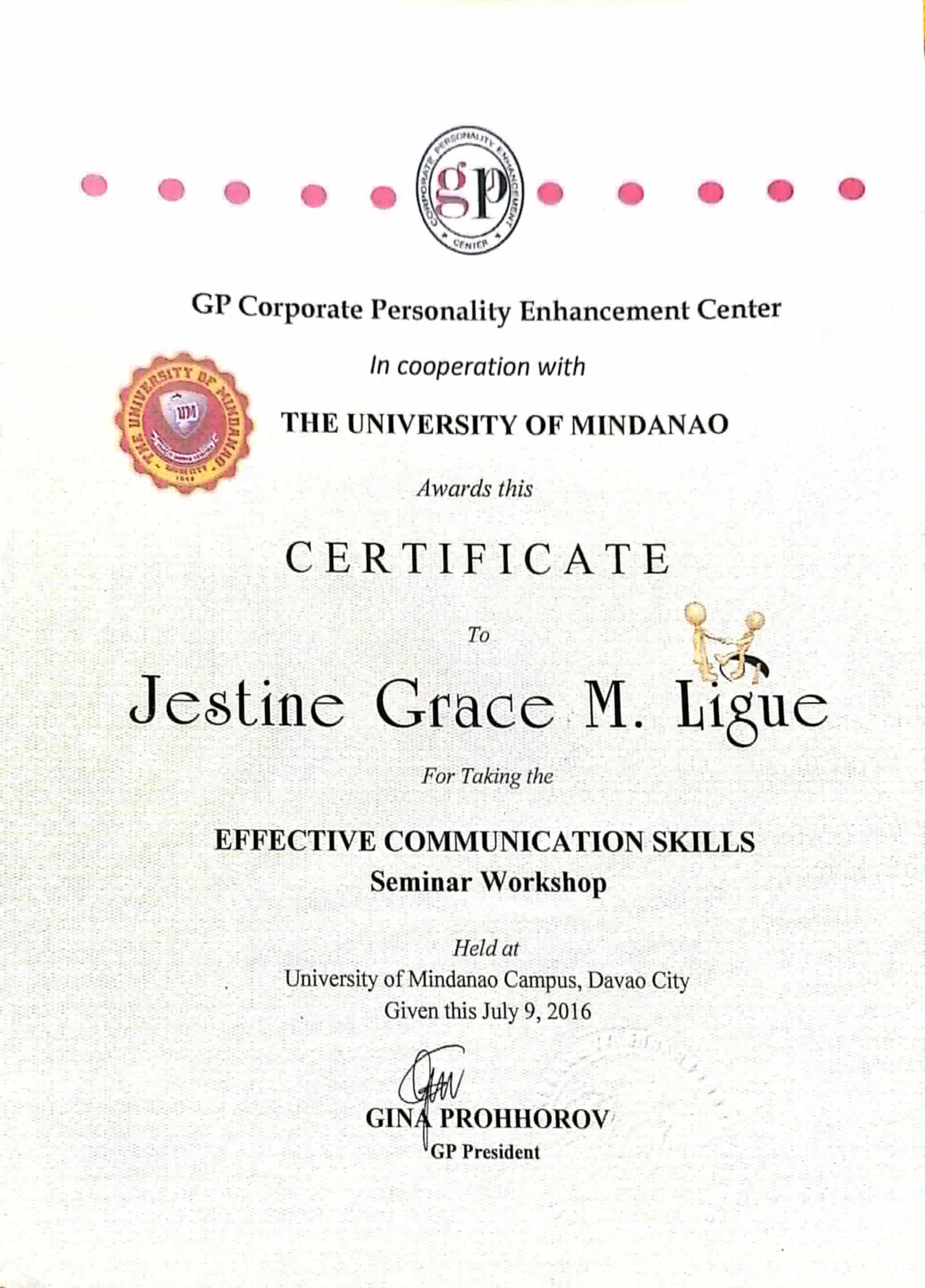 Effective Communication Skills Certificate