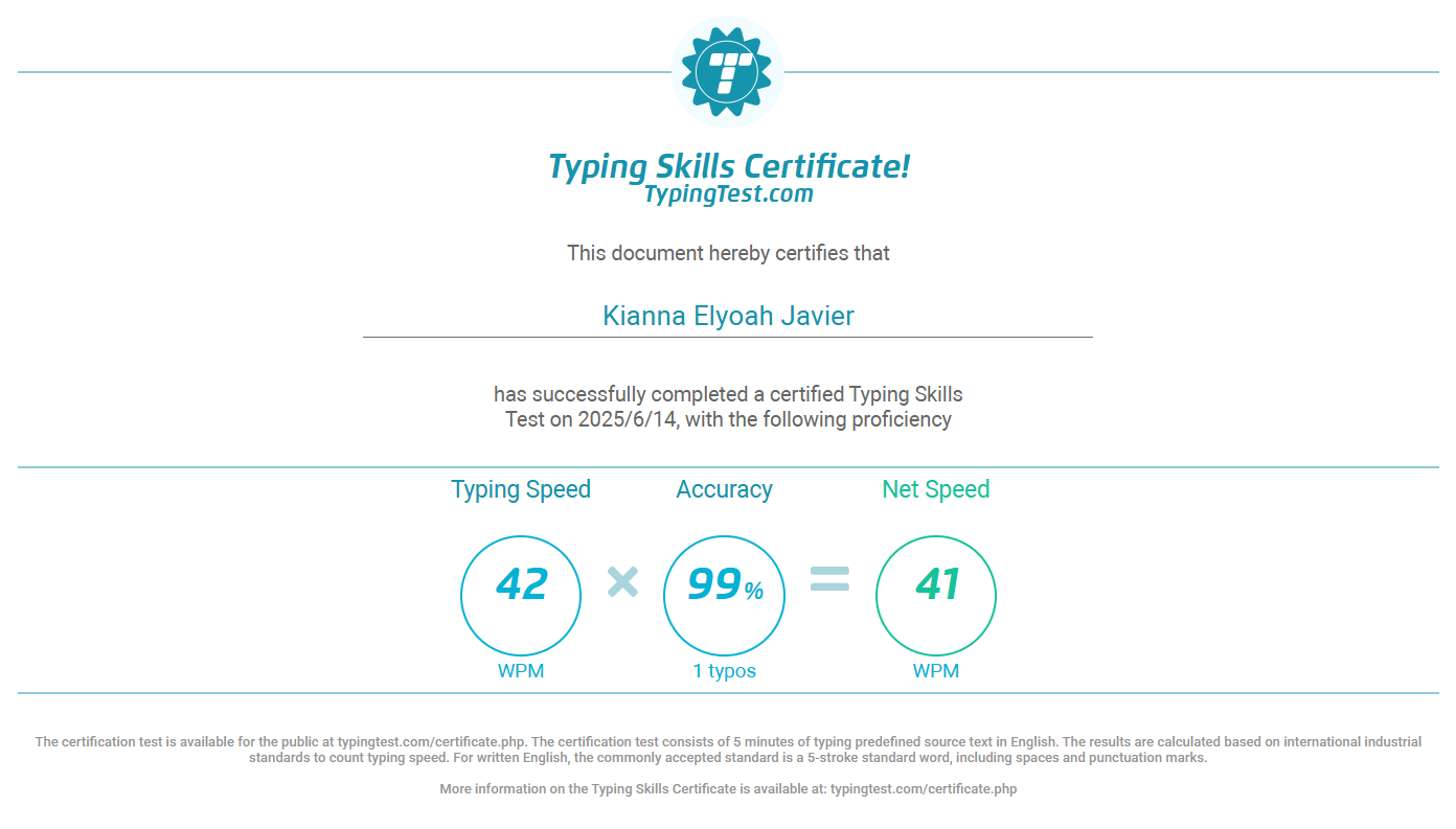 Typing Test (5 Minutes)