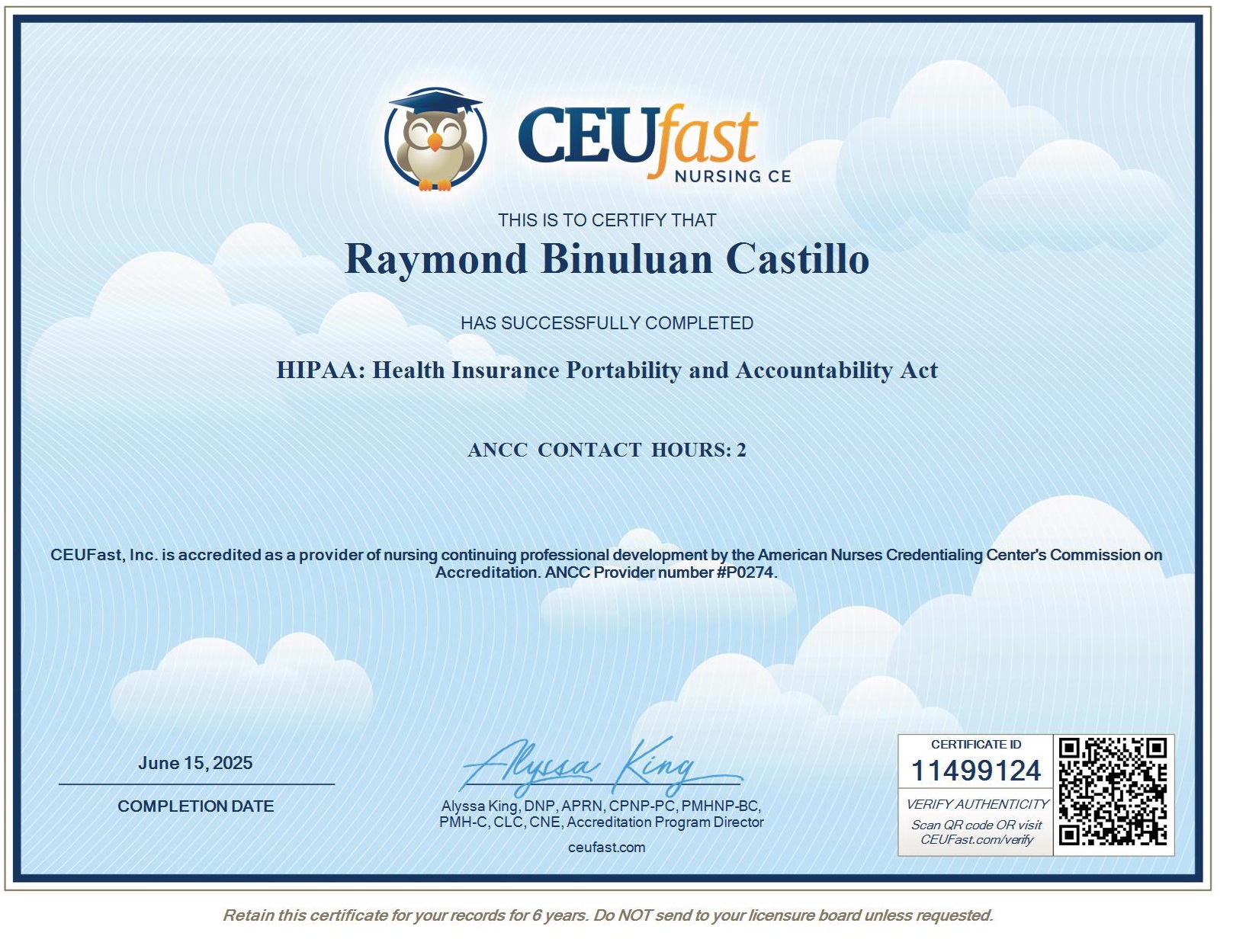 HIPAA: Health Insurance Portability and Accountability Act