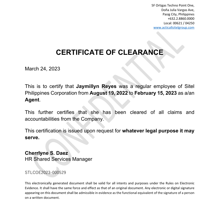 Customer Care Representative